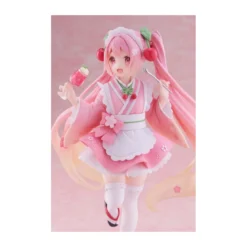 Taito AMP Fig - Hatsune Miku - Newley Written Sakura Miku Japanese Cafe Ver. Reissue