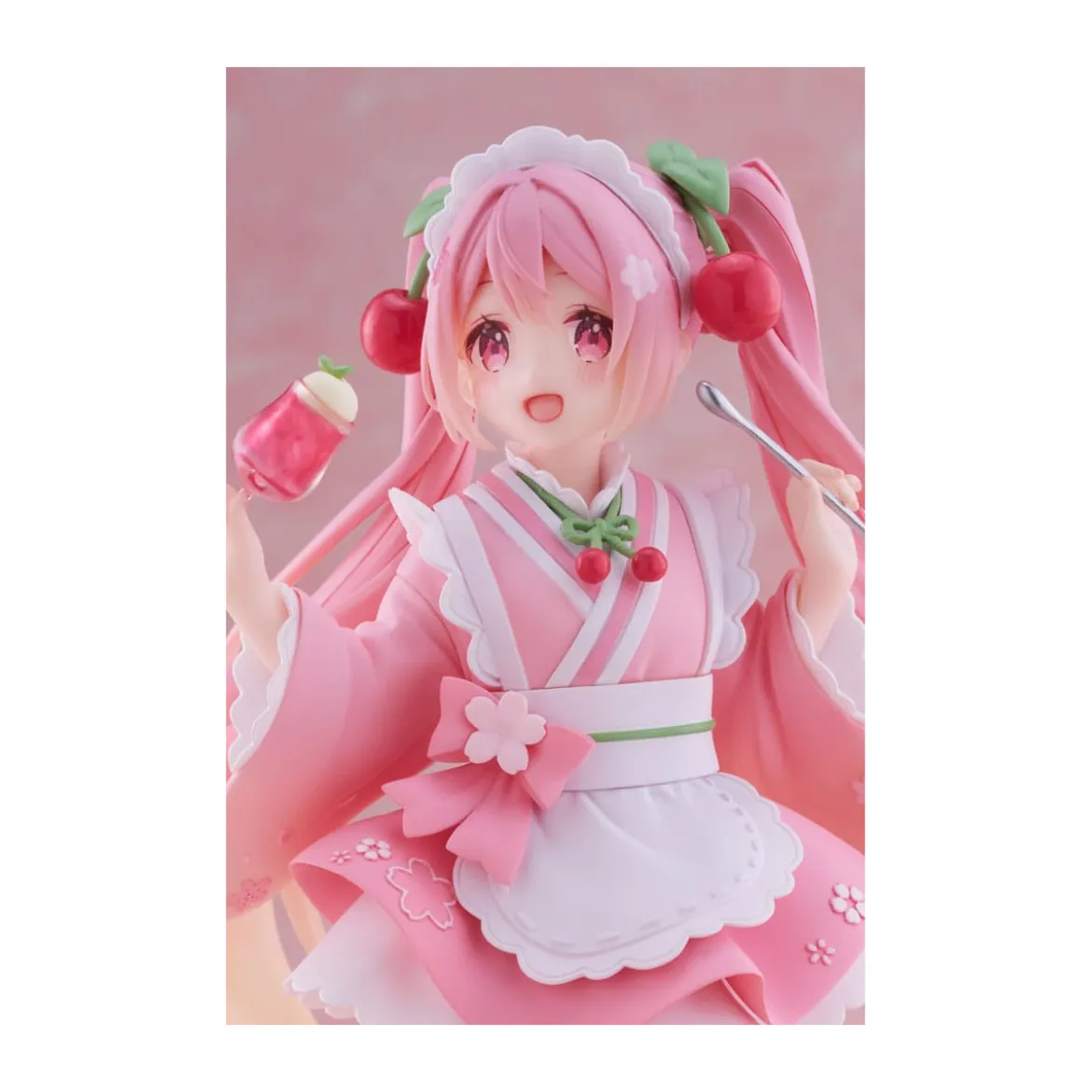 Taito AMP Fig - Hatsune Miku - Newley Written Sakura Miku Japanese Cafe Ver. Reissue
