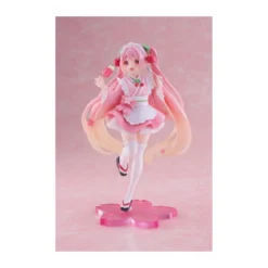 Taito AMP Fig - Hatsune Miku - Newley Written Sakura Miku Japanese Cafe Ver. Reissue