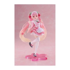 Taito AMP Fig - Hatsune Miku - Newley Written Sakura Miku Japanese Cafe Ver. Reissue