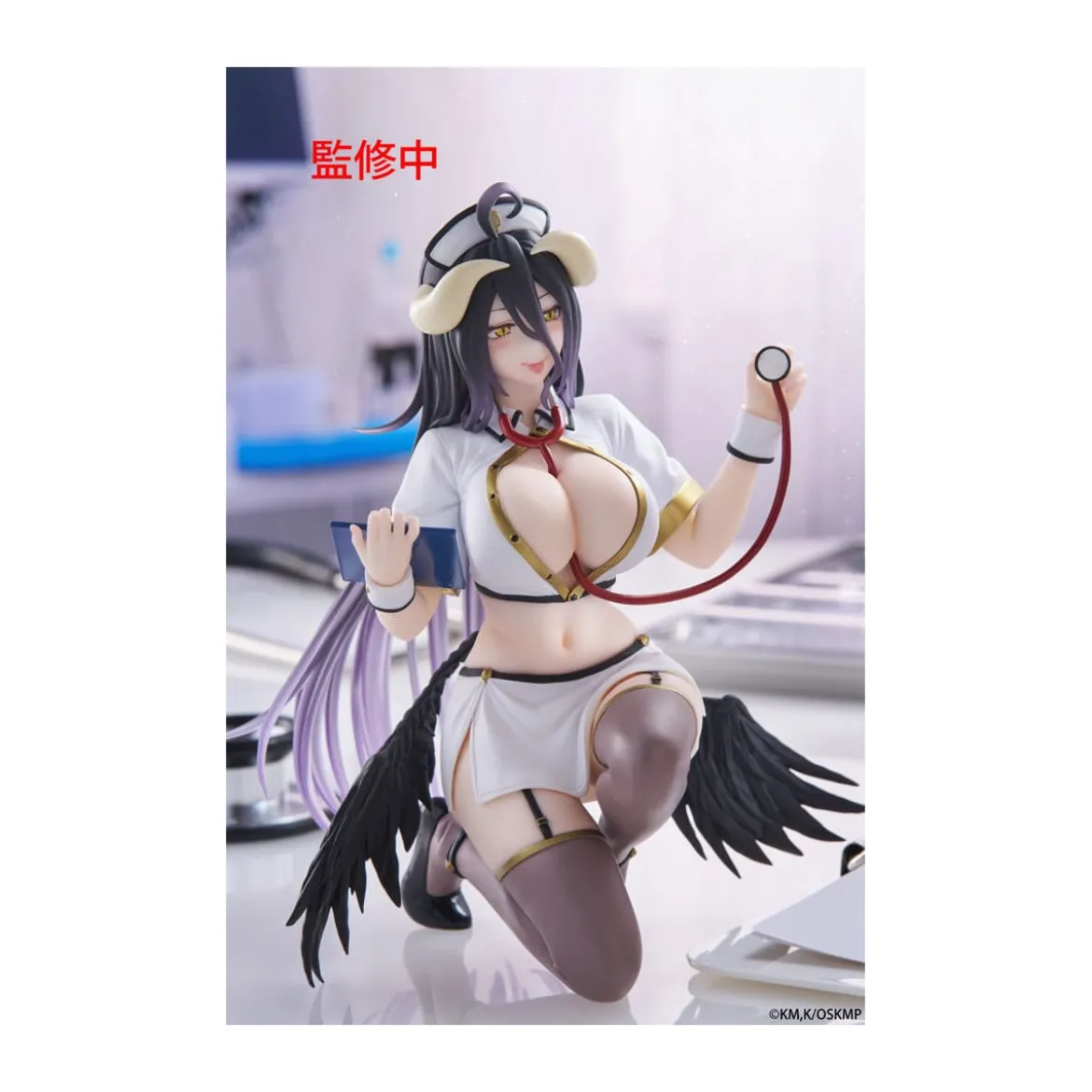 Taito - Desktop Cute Figure Albedo Nurse Version Renewal - Overlord