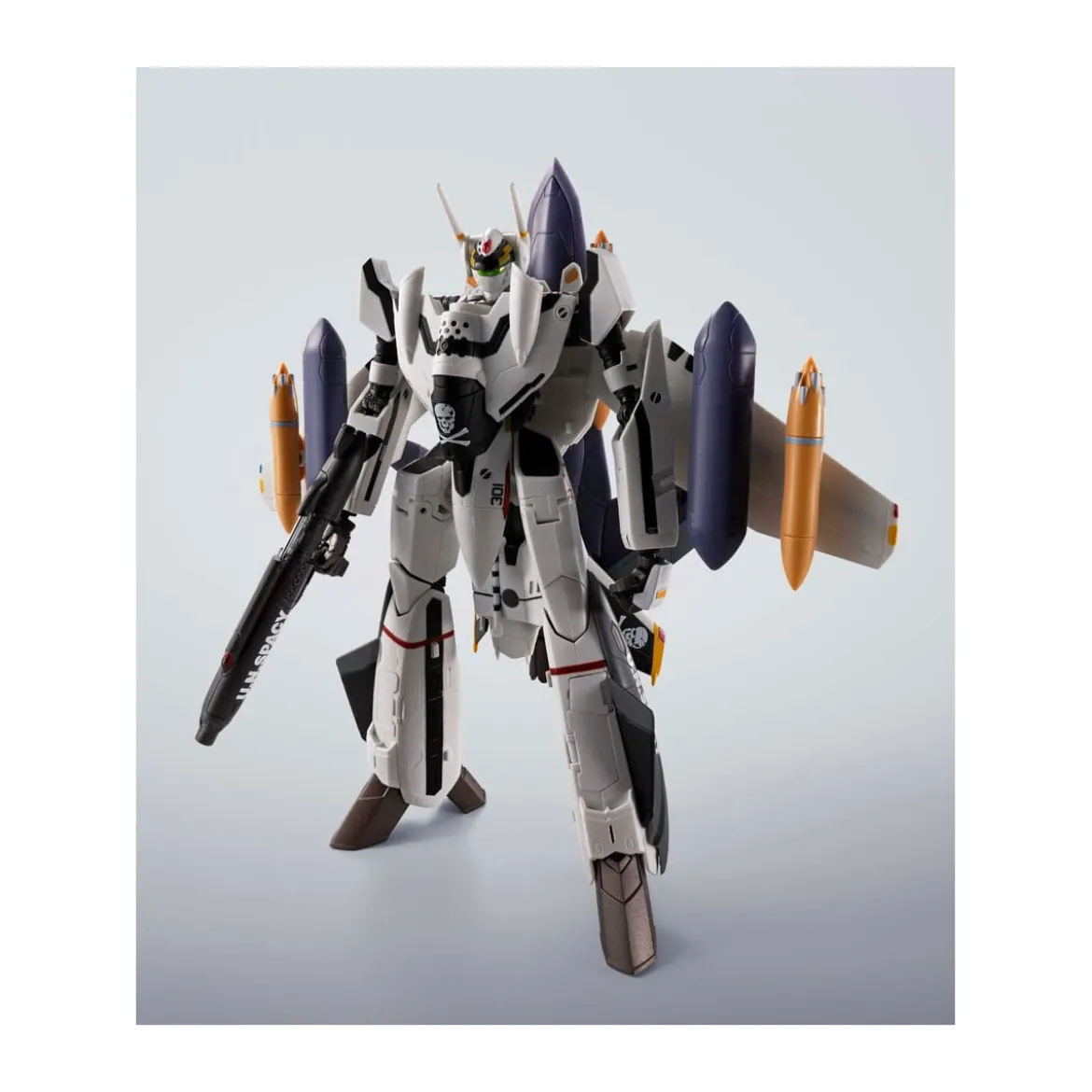 Tamashii Bandai - Hi-Metal R - VF-0S Phoenix (Roy Focker Use) & QF-2200D-B Ghost Set - Macross Zero