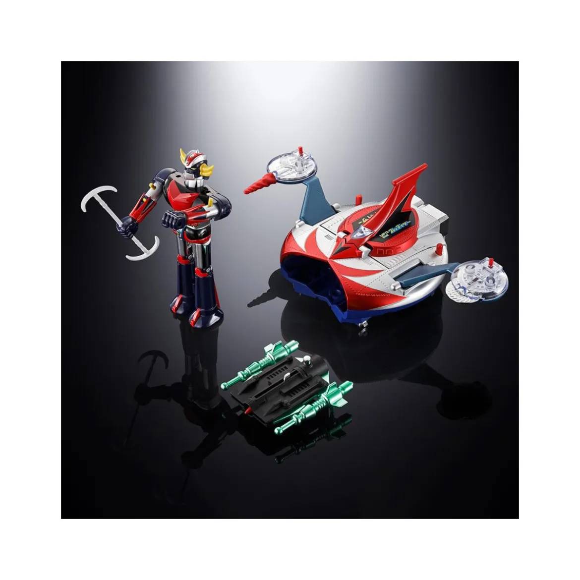 Tamashii Bandai Soul of Chogokin - Popy Chogokin DELUXE Grendizer & UFO Spazer - Goldorak