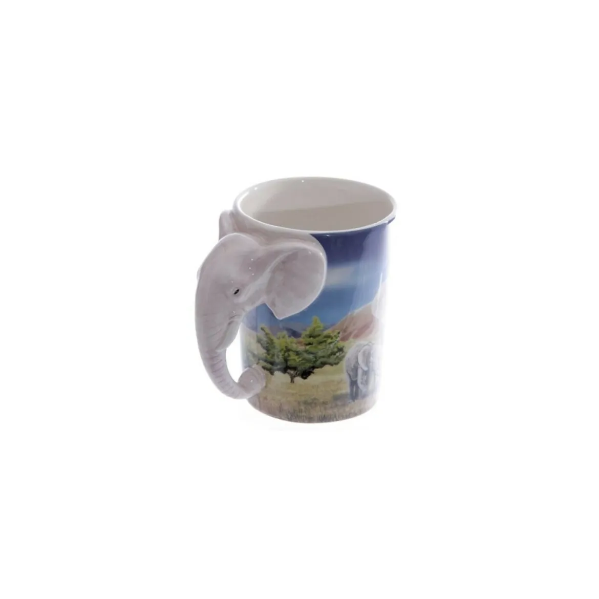 Tasse avec éléphants Poignée