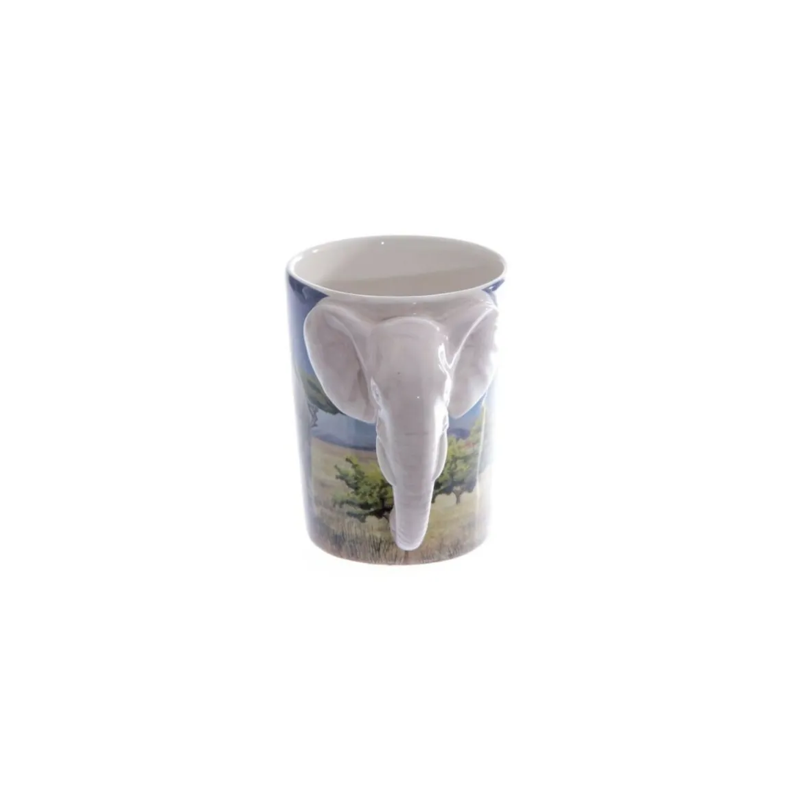 Tasse avec éléphants Poignée