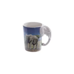 Tasse avec éléphants Poignée