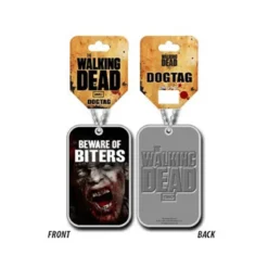 The Walking Dead : Beware of Biters - Pendentif Dog Tag