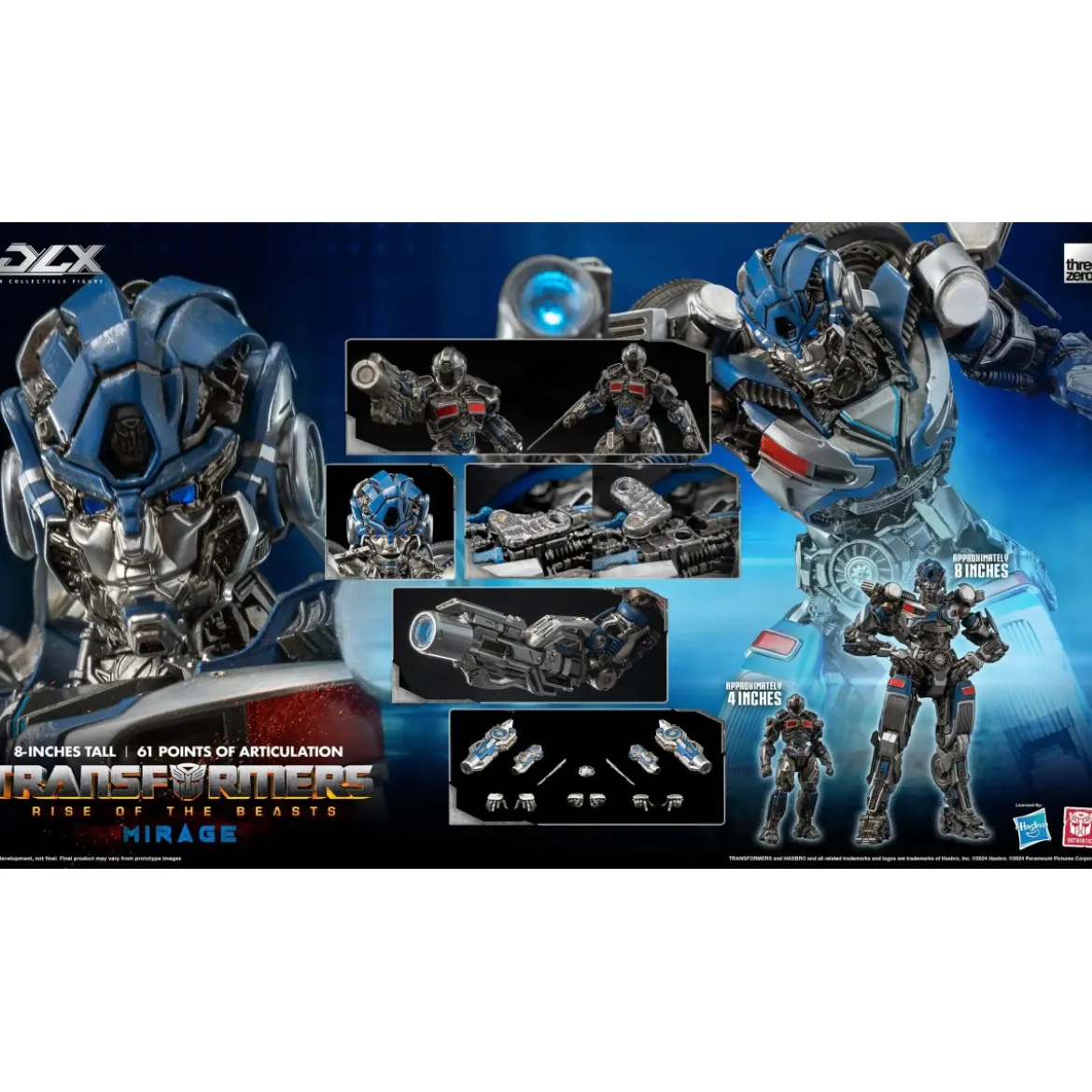 Three0 Transformers - DLX MIRAGE - Transformers: Rise of the Beasts