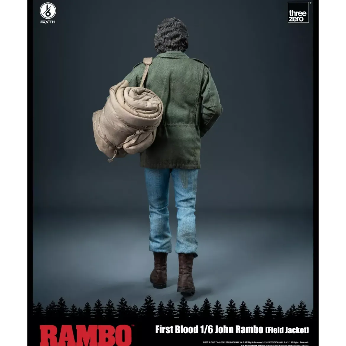 Three Zero - Rambo I - Figurine 1/6 - John Rambo Field Jacket - 30cm