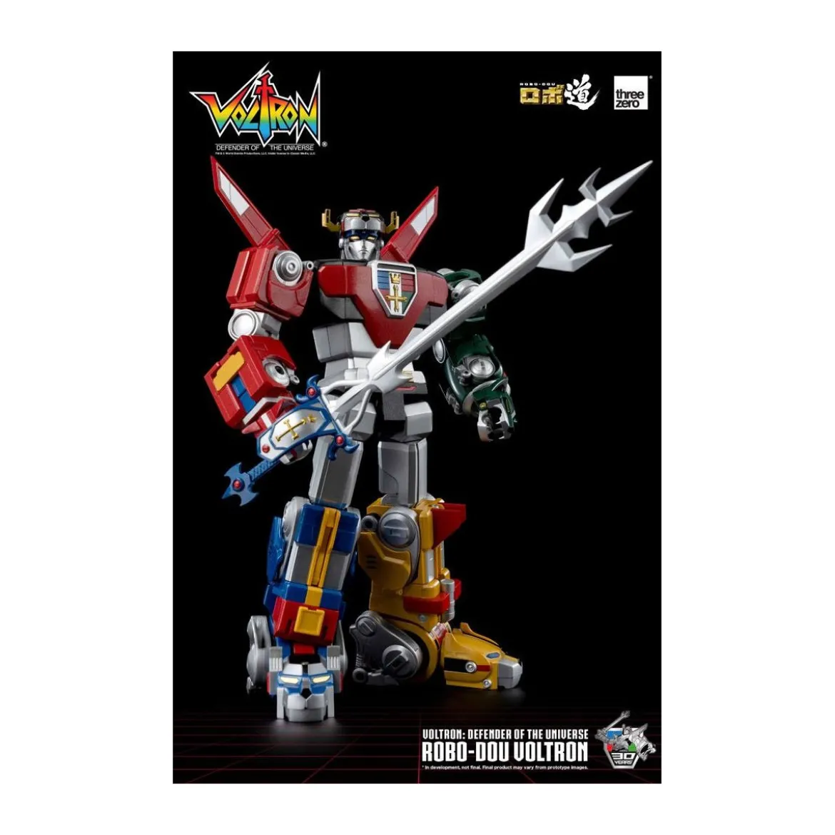Three Zero - Voltron: Defender of the Universe figurine Robo-Dou Voltron