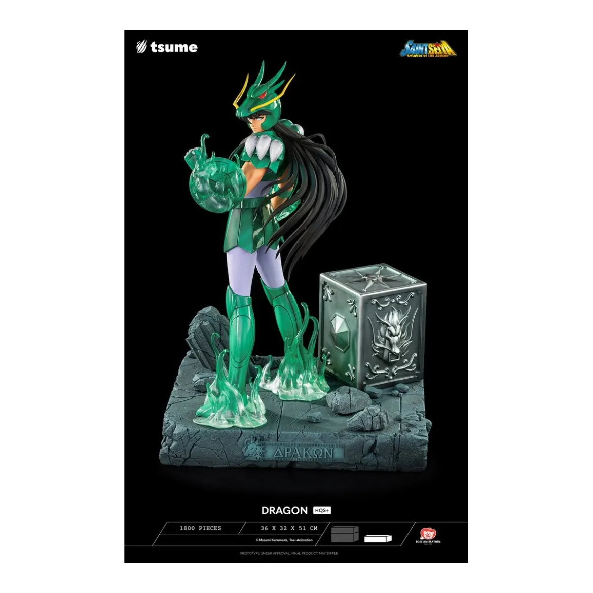 Tsume Statue HQS+ Saint Seiya - Shiryu du Dragon V.1 1/4