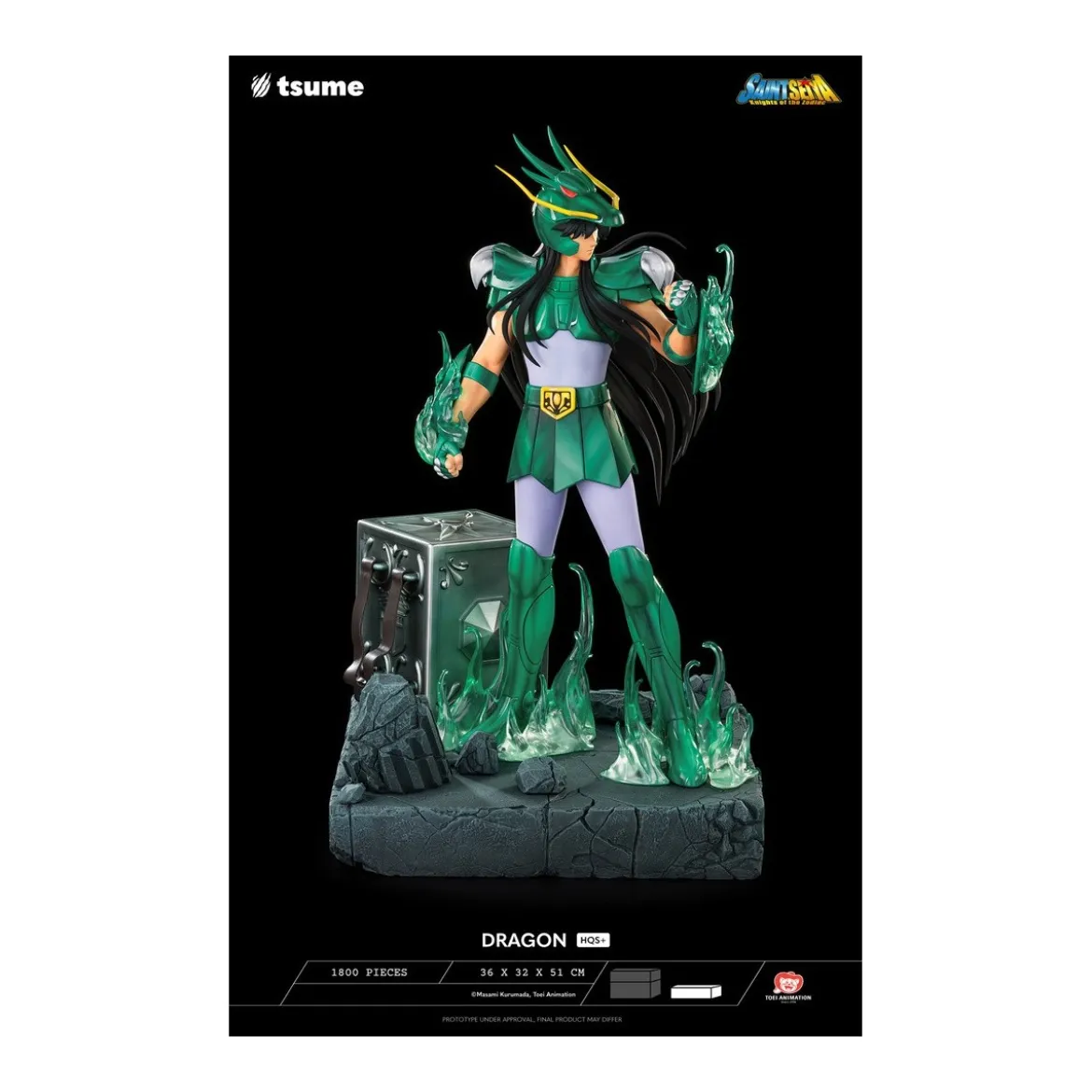 Tsume Statue HQS+ Saint Seiya - Shiryu du Dragon V.1 1/4
