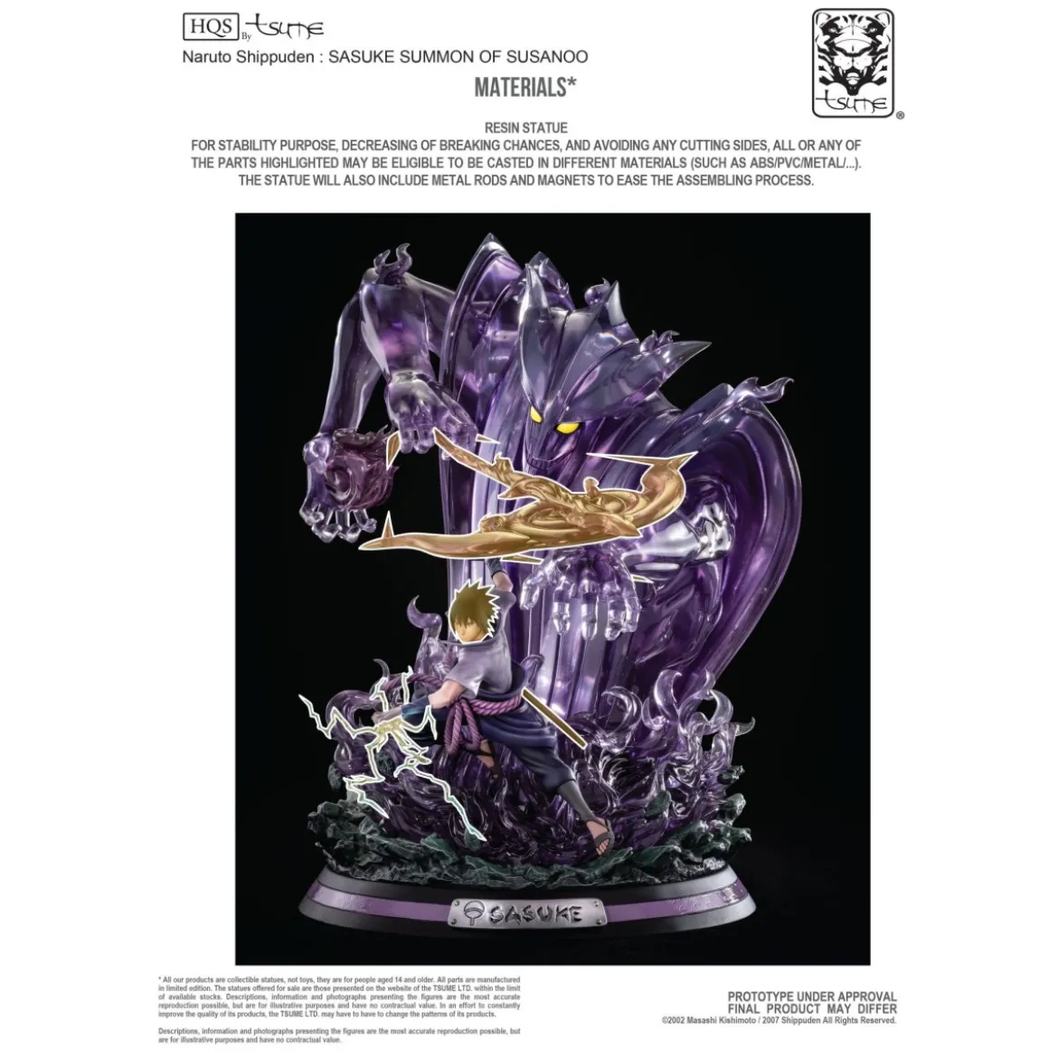 Tsume Statue - Sasuke Uchiha - Summon of Susanoo