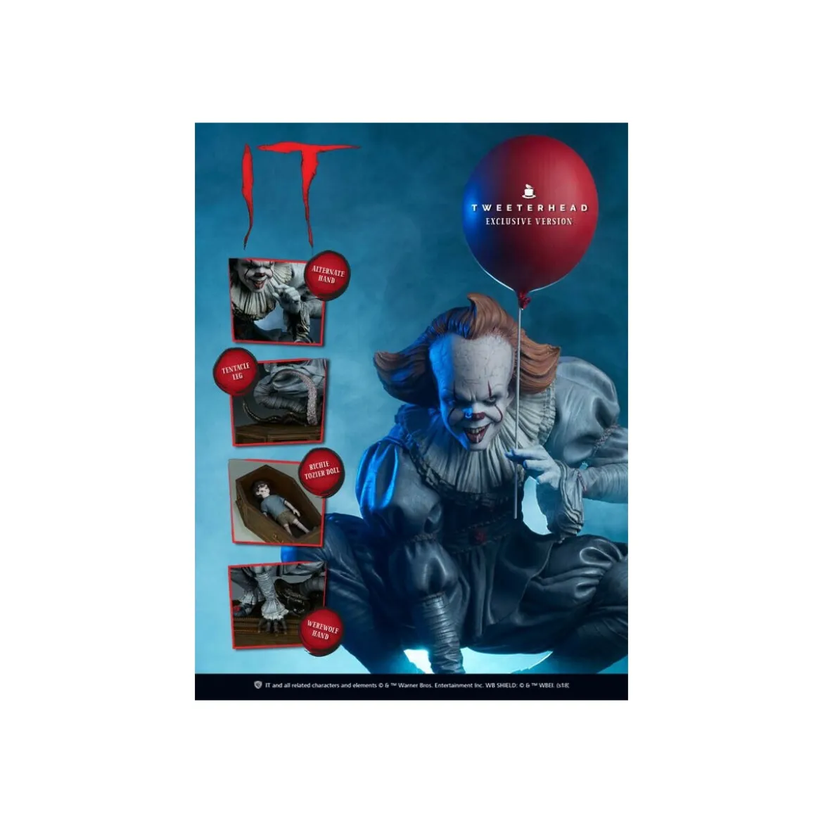 Tweeterhead - Pennywise 2017 Exclusive Version - IT - CA - IL est revenu