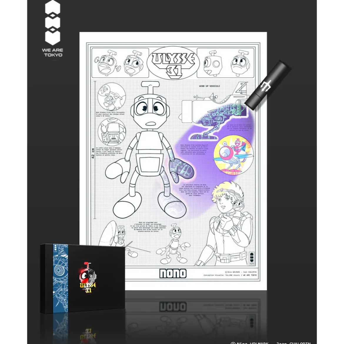 Ulysse 31 Uv Art Print - Nono A3 - We Are Tokyo