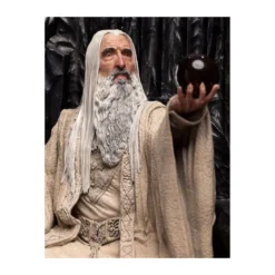 Weta - Le Seigneur des Anneaux - Saruman the White on Throne statue 1/6