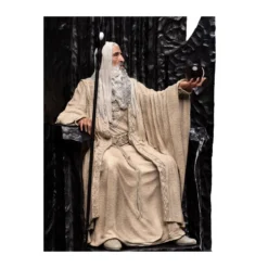 Weta - Le Seigneur des Anneaux - Saruman the White on Throne statue 1/6