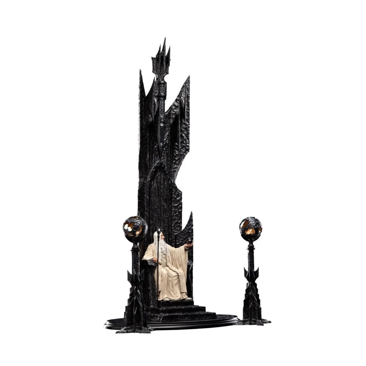 Weta - Le Seigneur des Anneaux - Saruman the White on Throne statue 1/6