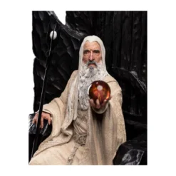 Weta - Le Seigneur des Anneaux - Saruman the White on Throne statue 1/6