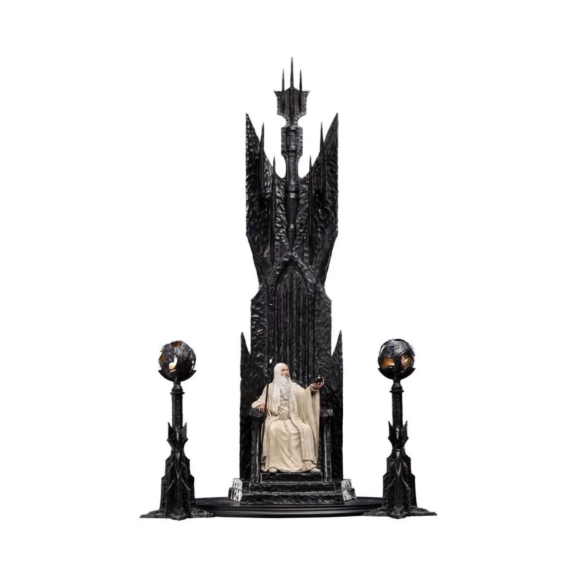 Weta - Le Seigneur des Anneaux - Saruman the White on Throne statue 1/6