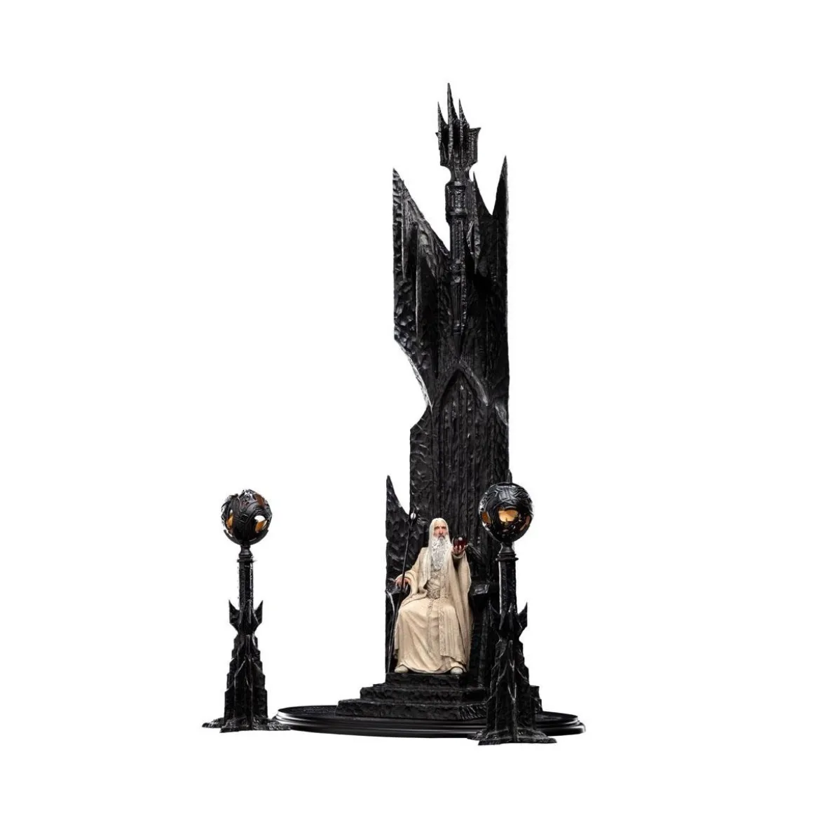 Weta - Le Seigneur des Anneaux - Saruman the White on Throne statue 1/6
