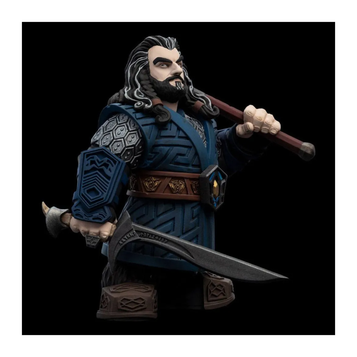 Weta Statue Vinyl Le Hobbit figurine Mini Epics Thorin Oakenshield Limited Edition - Ecu de Chêne.
